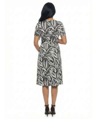 Women's and Plus Size Maternity Short-Sleeve Midi Dress