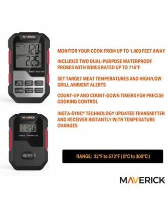 Extended Range Professional Wireless Dual Probe Thermometer and Timer