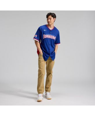 Men's Royal Dominican Republic Baseball 2026 World Baseball Classic Stadium Jersey
