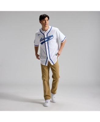 Men's White Nicaragua Baseball 2026 World Baseball Classic Stadium Jersey