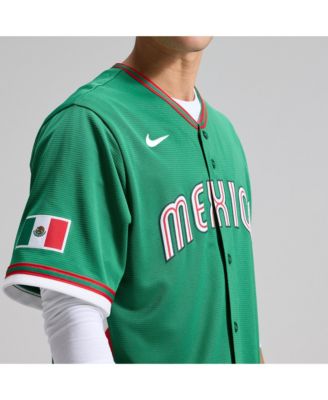 Men's Green Mexico Baseball 2026 World Baseball Classic Stadium Jersey