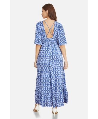 Women's Cross Over Back Maxi Dress