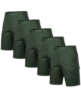 Men's Cotton Flex-Stretch Cargo Shorts-5 Pack