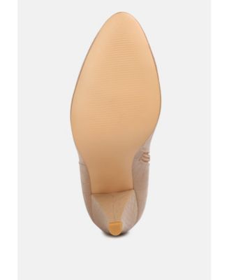 Womens Rum Rolls Calf Croc Boots