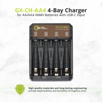 Q2n-4K Handy Video Recorder, Bundle with 128GB microSDXC Memory Card, 4x AA NiMH Batteries and 4-Bay Charger