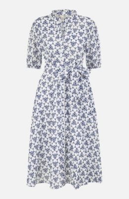 Women's Broderie Anglaise Midi Shirt Dress