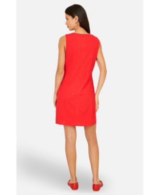 Women's Viscose Button Detail Shift Dress