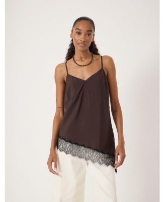 Women's Marnie Asymmetric Lace Trim Cami Top