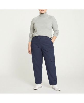 Plus Size Karlee Stretch Cotton Twill Cargo Pants