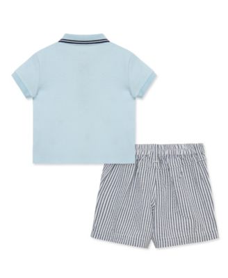 Baby Boys' Short-Sleeve Polo Shirt and Shorts, 2-Piece Set