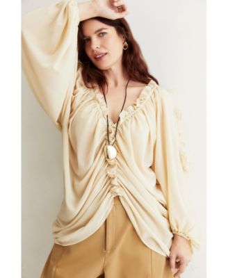 Women's June + Vie Draped Off-The-Shoulder Blouse