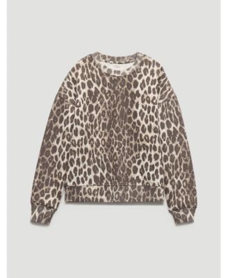 Women's Astra Leopard Print Cotton Sweatshirt