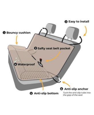 Standard Large Chessboard Lounge Dog Car Seat Bed,