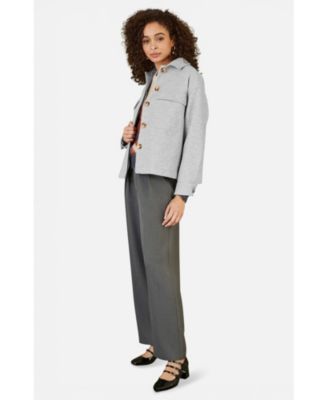 Women's Textured Finish Patch Pocket Shacket