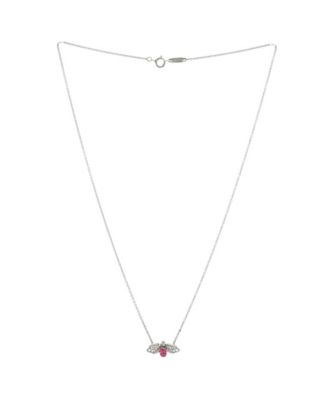 Paper Flowers Firefly Pendant Necklace