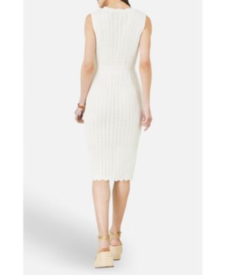 Women's Cotton Scallop Crochet Knitted Dress