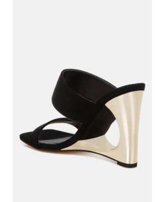 Womens Zimeski Sculpted Wedge Slip-On Sandals