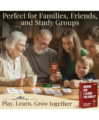Bible Trivia Game for Adults – 500 Christian Questions for Fun Family & Adult Play