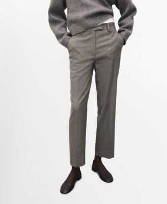 Women's Slim Cropped Pinstripe Pants