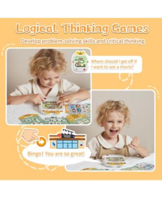 Interactive Learning Tablet – Screen-Free Educational Toy with Talking Flash Cards