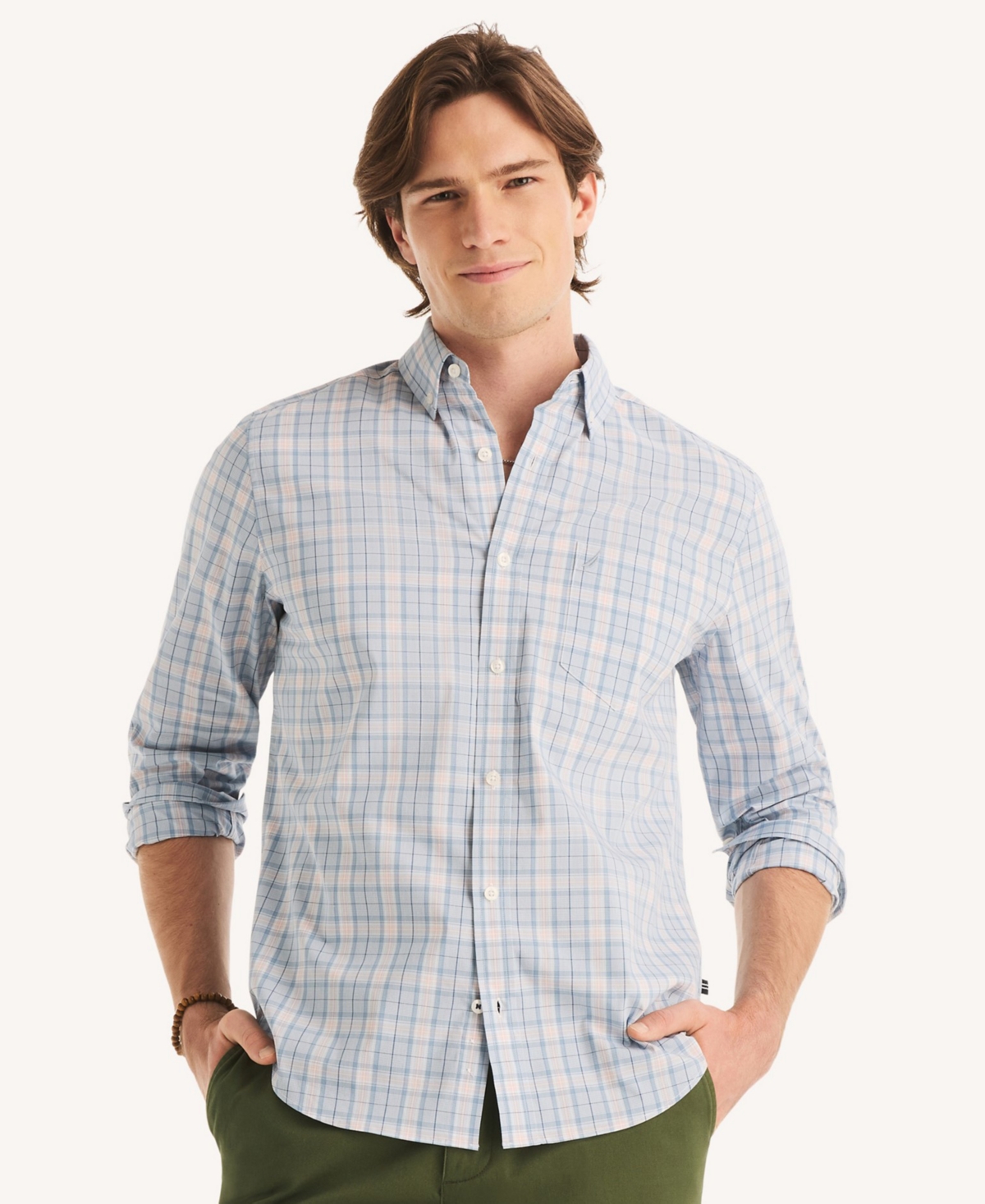 Nautica Men's Classic-Fit Long-Sleeve Shirt