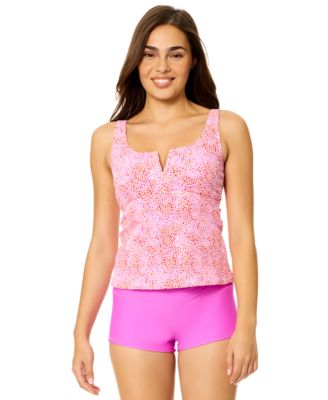 Women's Printed Pull-On Tankini Top