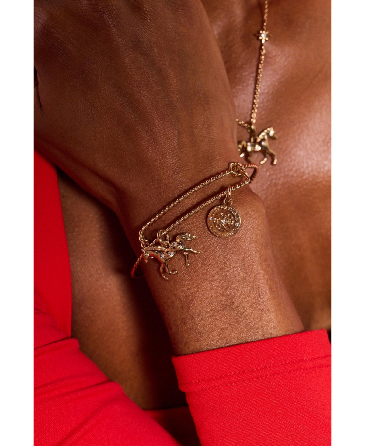 Alex and Ani Horse Rope Textured Charm Bangle Bracelet