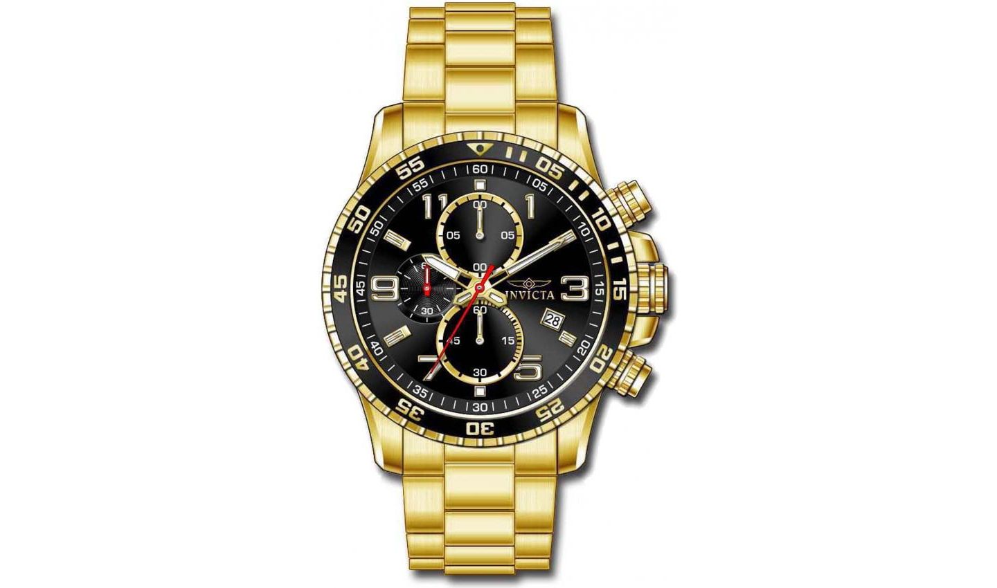 Мужские часы Invicta 16932 Specialty Quartz Multifunction Dial, цвет: Золотой — фото 2