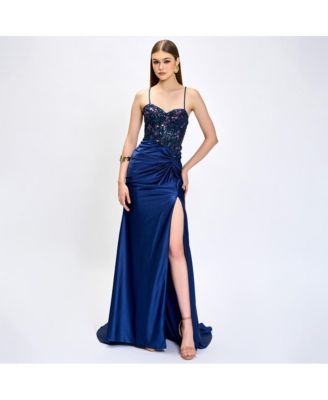 Women's Beaded Sequin Gown