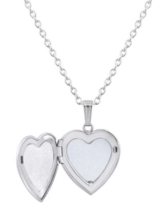 Created Sapphire (5/8 ct. t.w.) Locket Pendant Necklace in Sterling Silver (Also Available in Multi-Stones)