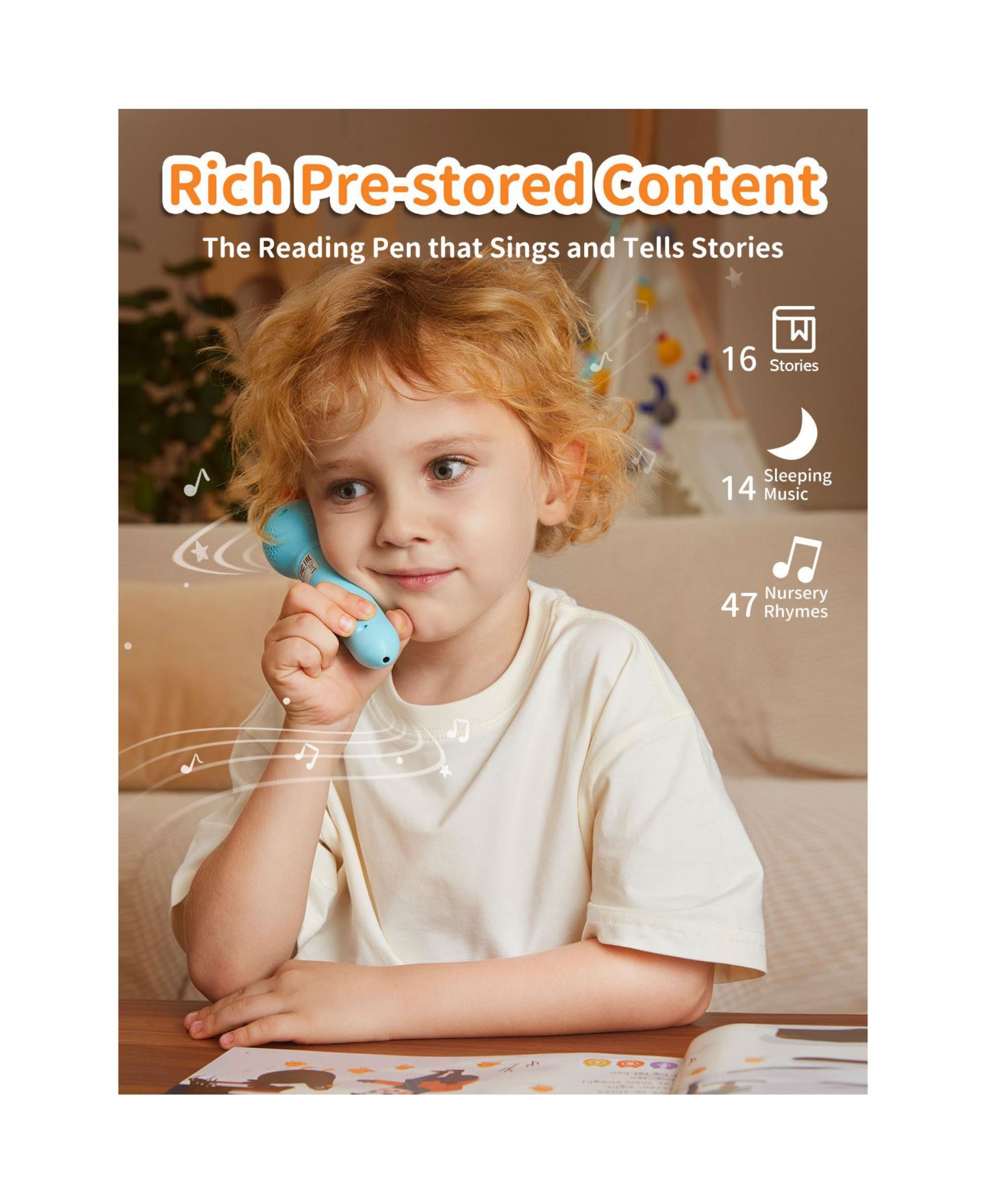 Детская игрушка Alilo Interactive Talking Pen Flash Cards Educational Toy, Ages 2+ — фото 7