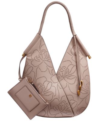 Baldwin Floral Perforated Large Shoulder Bag