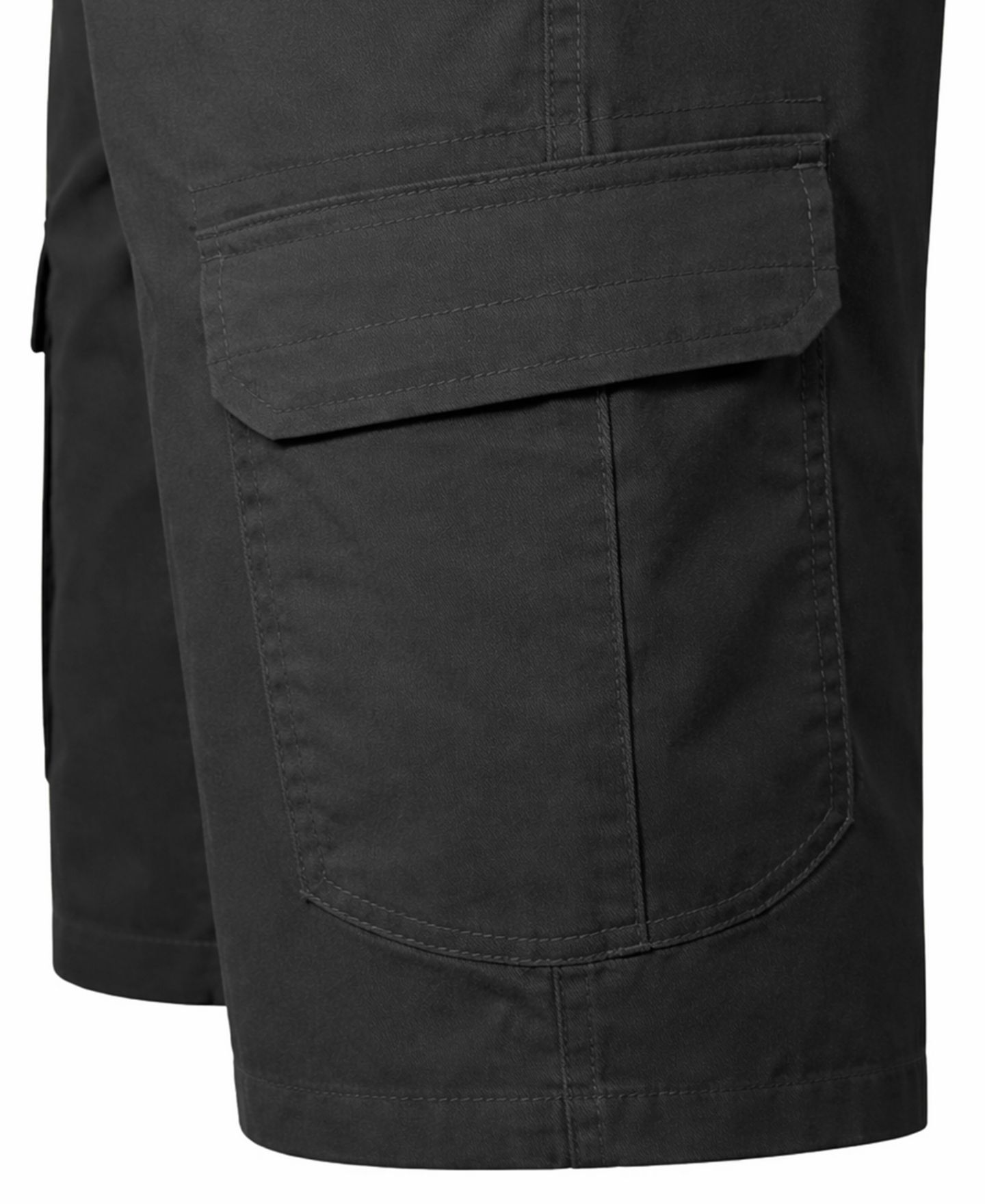 Мужские шорты Blu Rock Cotton Flex-Stretch Cargo, цвет: Чёрный — фото 4