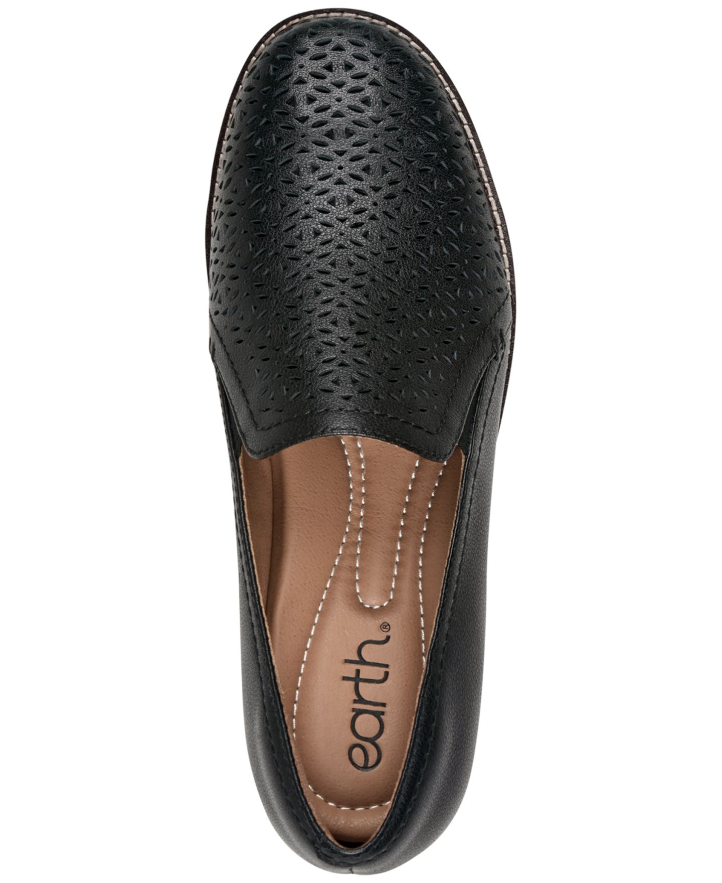 Женские туфли Earth Piper Leather Slip-On, цвет: Чёрный кожаный — фото 4