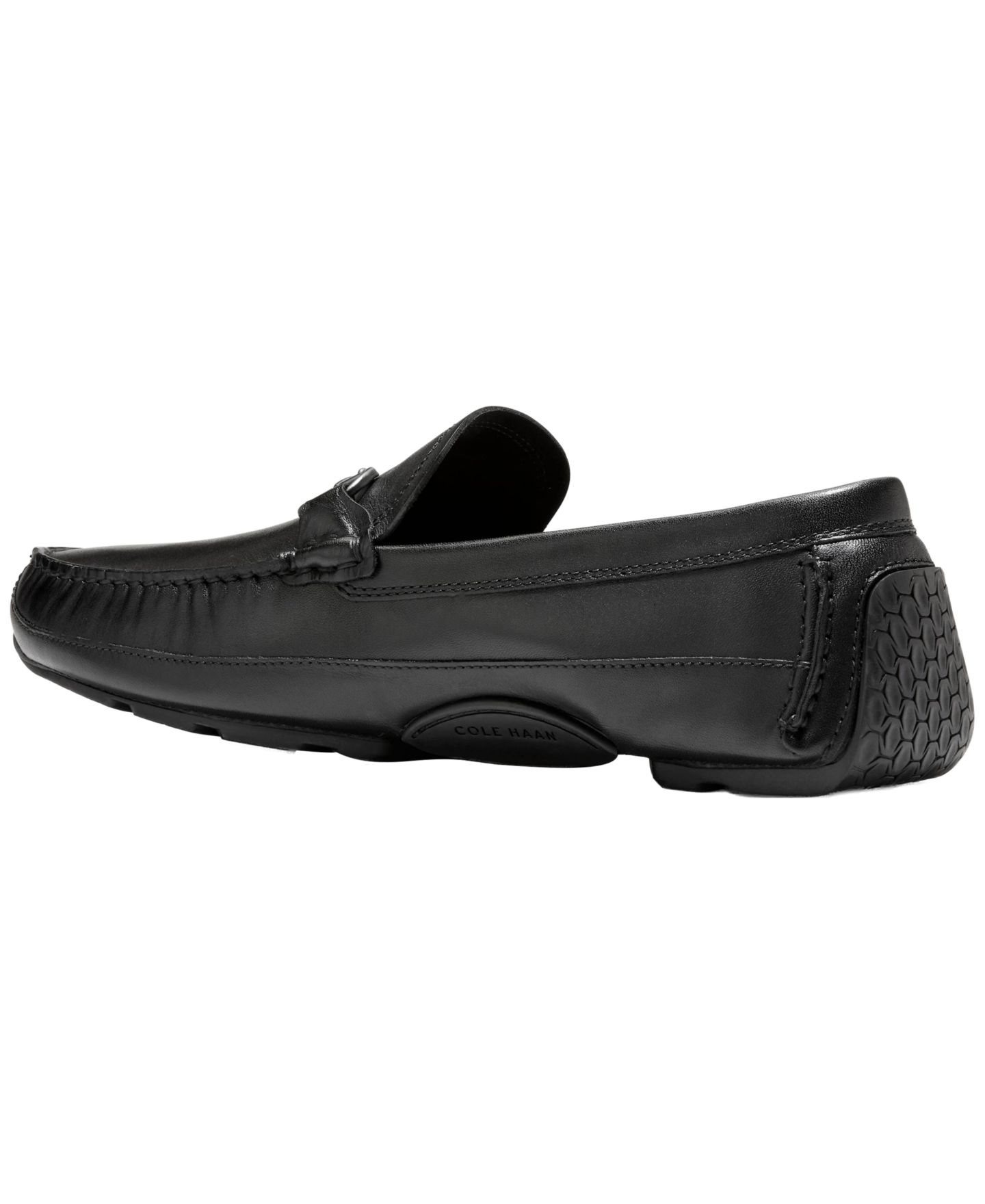 Мужские мокасины Cole Haan Hutchison Grand Bit Driving, цвет: Чёрный — фото 3