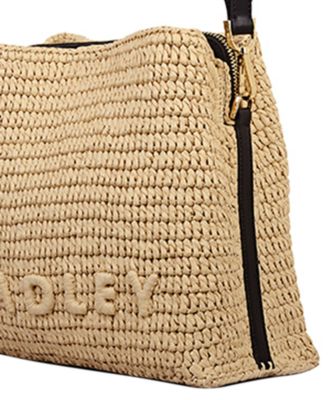 Raffia Small Compartment Crossbody Bag