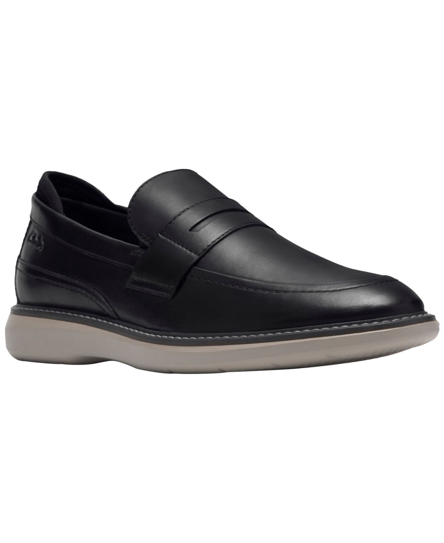 Мужские туфли Clarks Slip-on Penny, цвет: Чёрный — фото 1