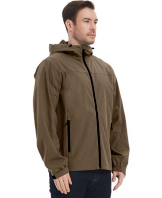 Men's All-Season Lightweight Stretch Hooded Rain Jacket