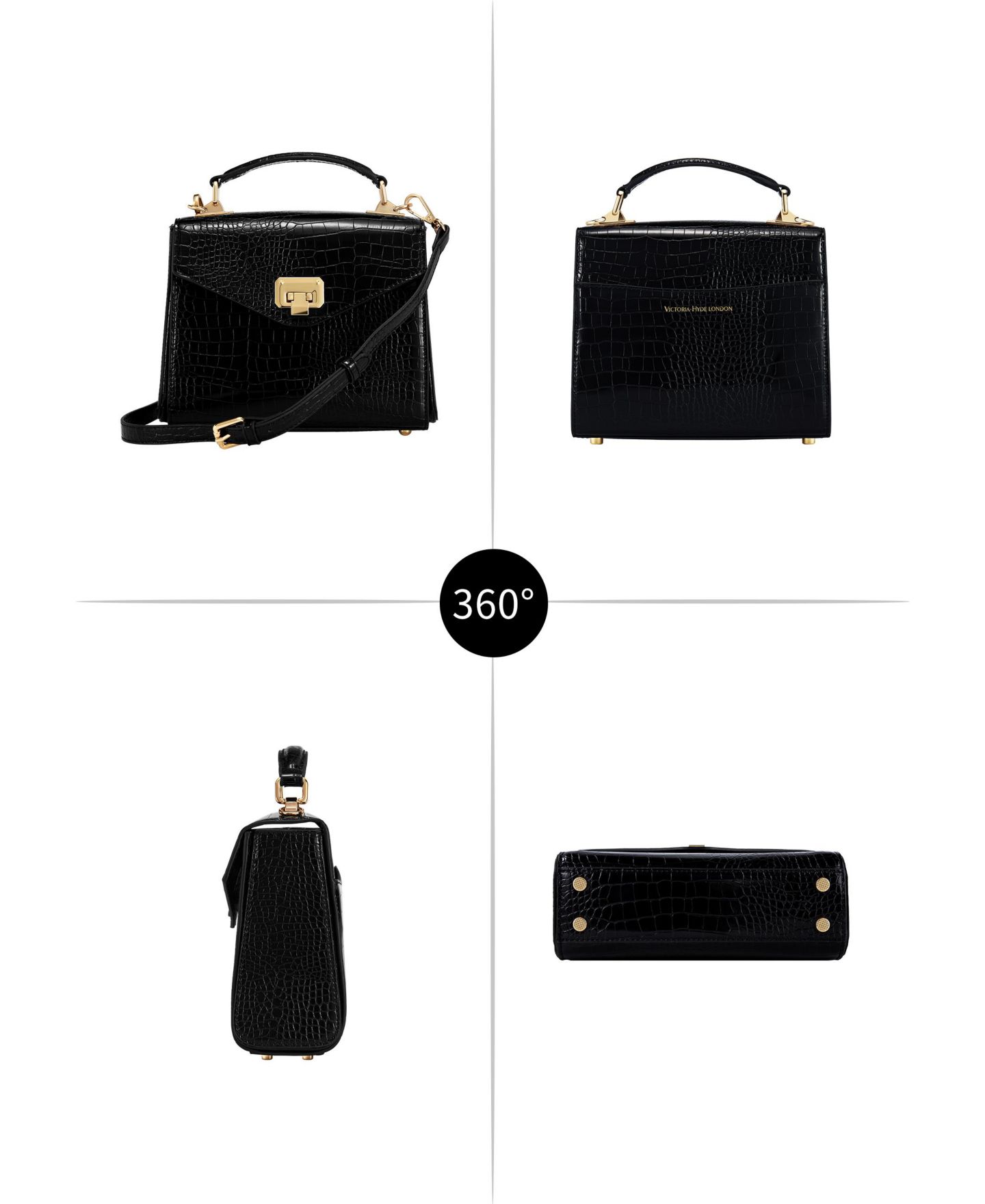 Женская сумка Victoria Hyde London Women Flap Bag Handbag Crossbody Bags Victoria Hyde Duchess, цвет: Чёрный — фото 3