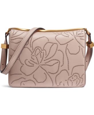 Jericho Floral Perforated Medium Shoulder Bag