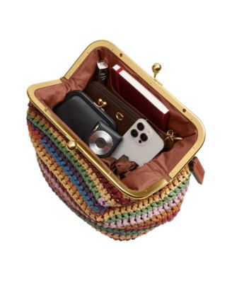 Kisslock Medium Multi Straw Frame Bag 27