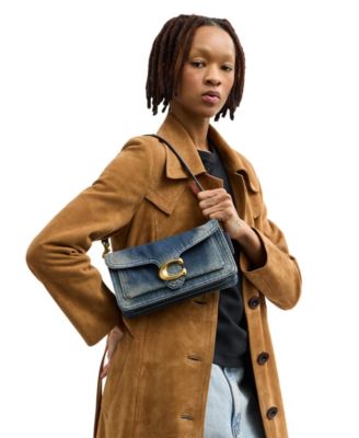 Tabby Medium Regenerative Cotton Denim Shoulder Bag 26 