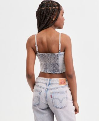 Premium Women's Jadine Denim Tank Top