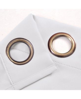 100% Polyester 250 GSM Riley 100% Blackout Grommet Panel 54" x 45" White