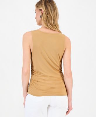 Women's Luxe-Layering Jersey Ruched Tank