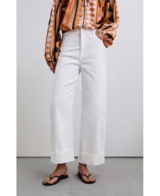 Women's Folded Denim Pant