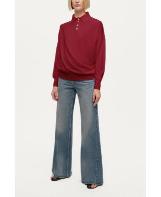 Women's Knit Polo Sweater