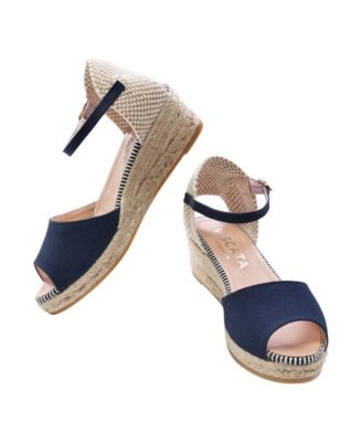 Cavall Canvas Espadrille Sandal Wedges