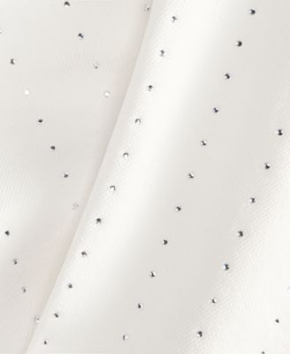 Women's Crystal-Embellished Straight-Leg Ankle Jeans