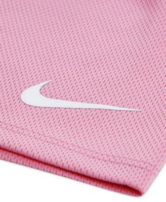 Baby Girls' Short-Sleeve T-Shirt & Mesh Shorts, 2-Piece Set